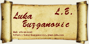 Luka Buzganović vizit kartica